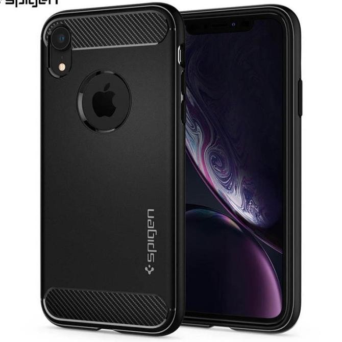 Sale Spigen Rugged Armor Case Iphone Xr - Casing Black Soft Cover Hitam Ori