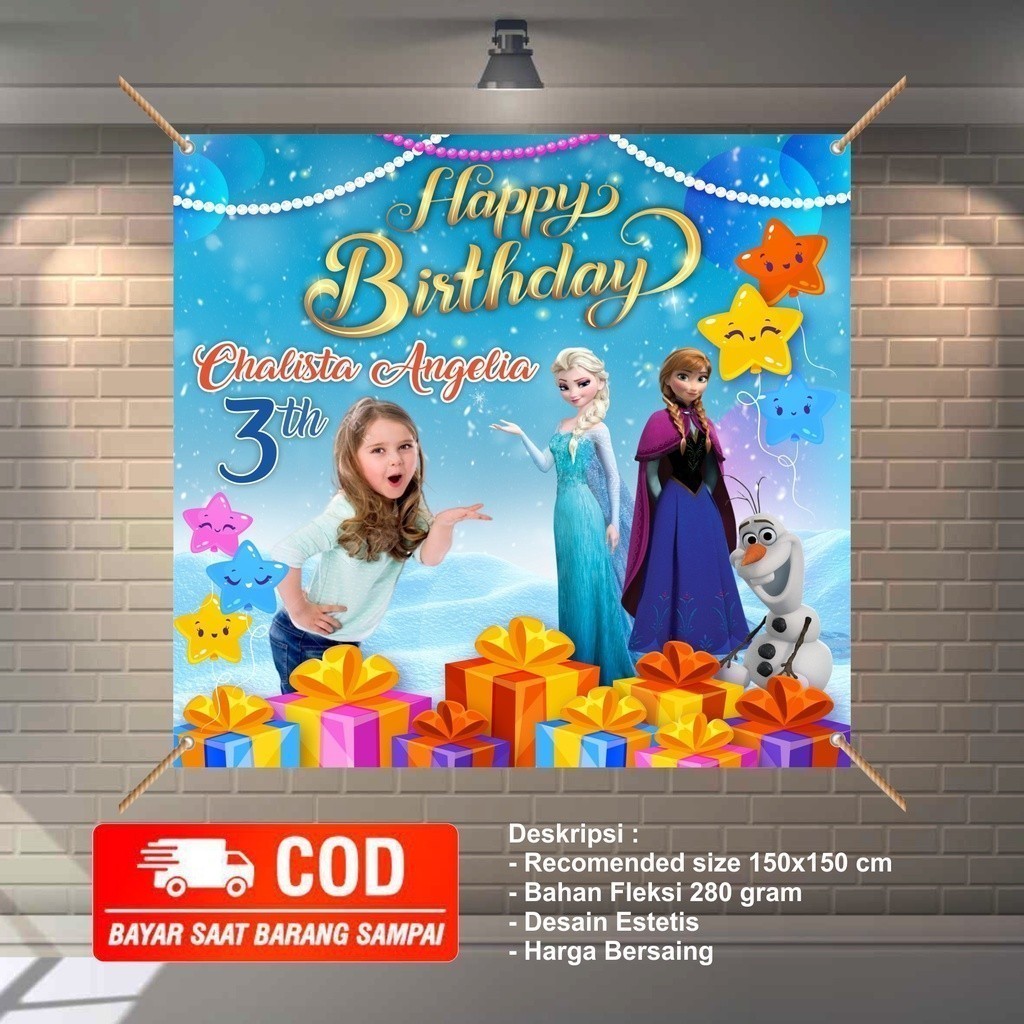 Spanduk Ulang Tahun Anak – Karakter Kartun Kekinian, Ukuran Besar & Bisa Bayar di Rumah