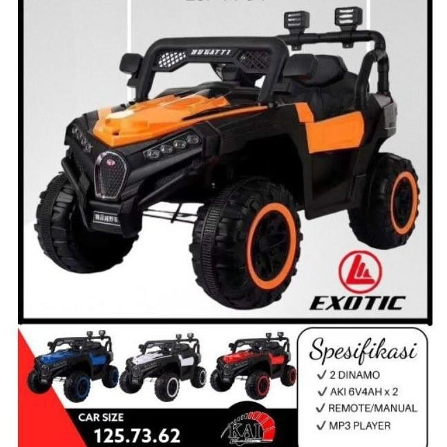 Mobil Aki Mainan Anak Jeep Bugatti / Venturer