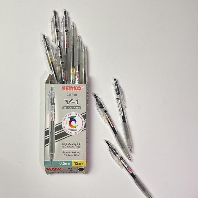 

$$$$] Pulpen KENKO V-1 Hitam 0.5