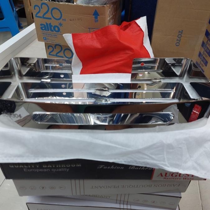 Murah Rak Sabun Kamar Mandi Stainless 304 / Rak Sabun Stainless Sus 304