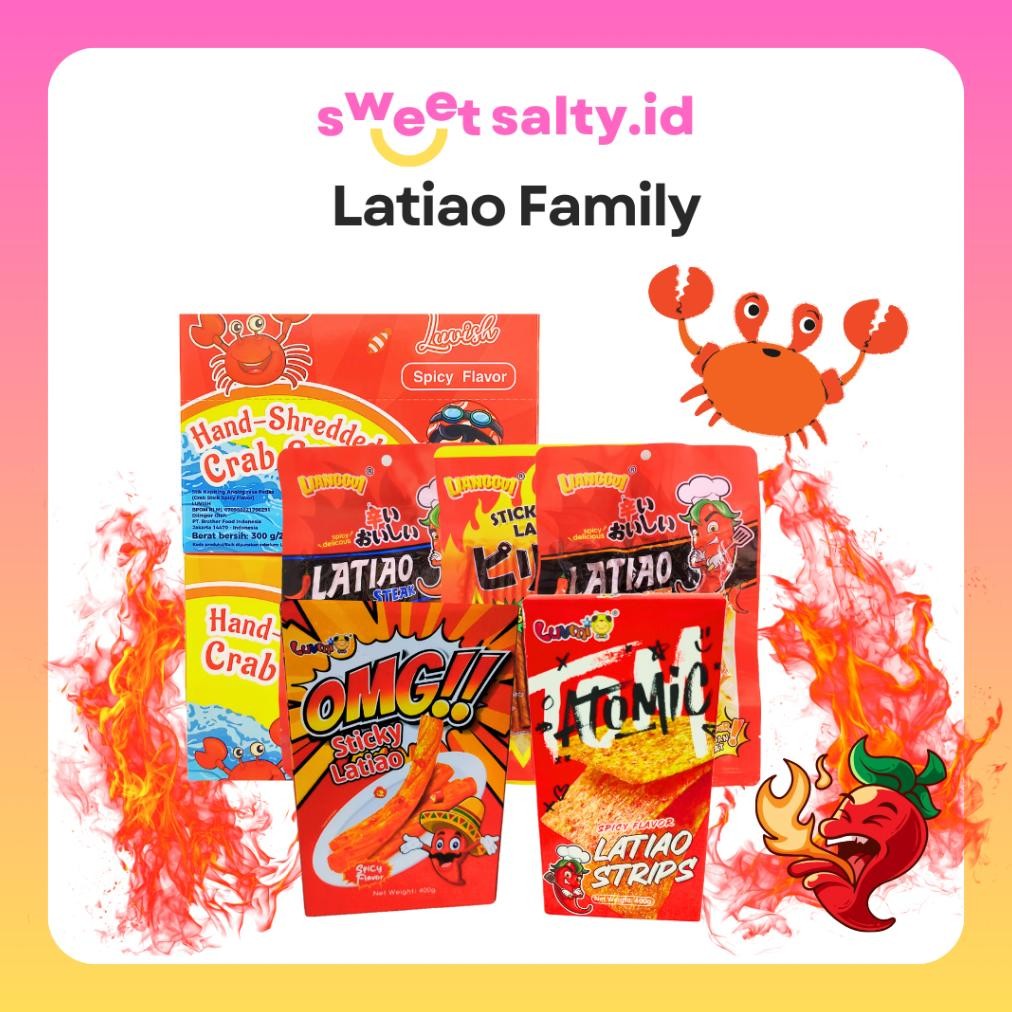 

Lianggui OMG | BBQ CRAB STICK| PEDAS Strips |Makanan| Snack Cemilan HALAL FOOD Makanan Gorsir