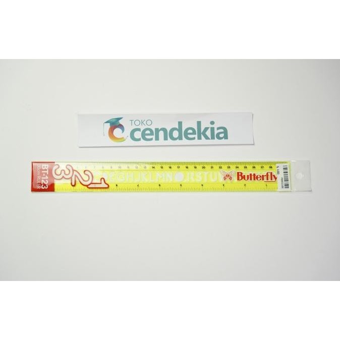 

```````] Penggaris Butterfly 30 cm BT-123 warna