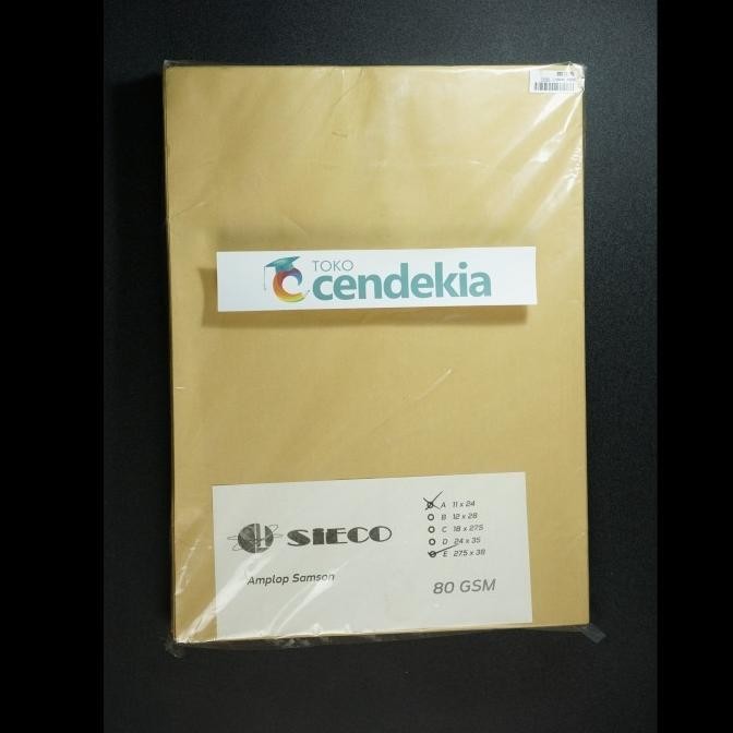 

&<&<&<&] Amplop Coklat Samson PREMIER / SIECO E 27.5 x 38 cm (Jumbo)
