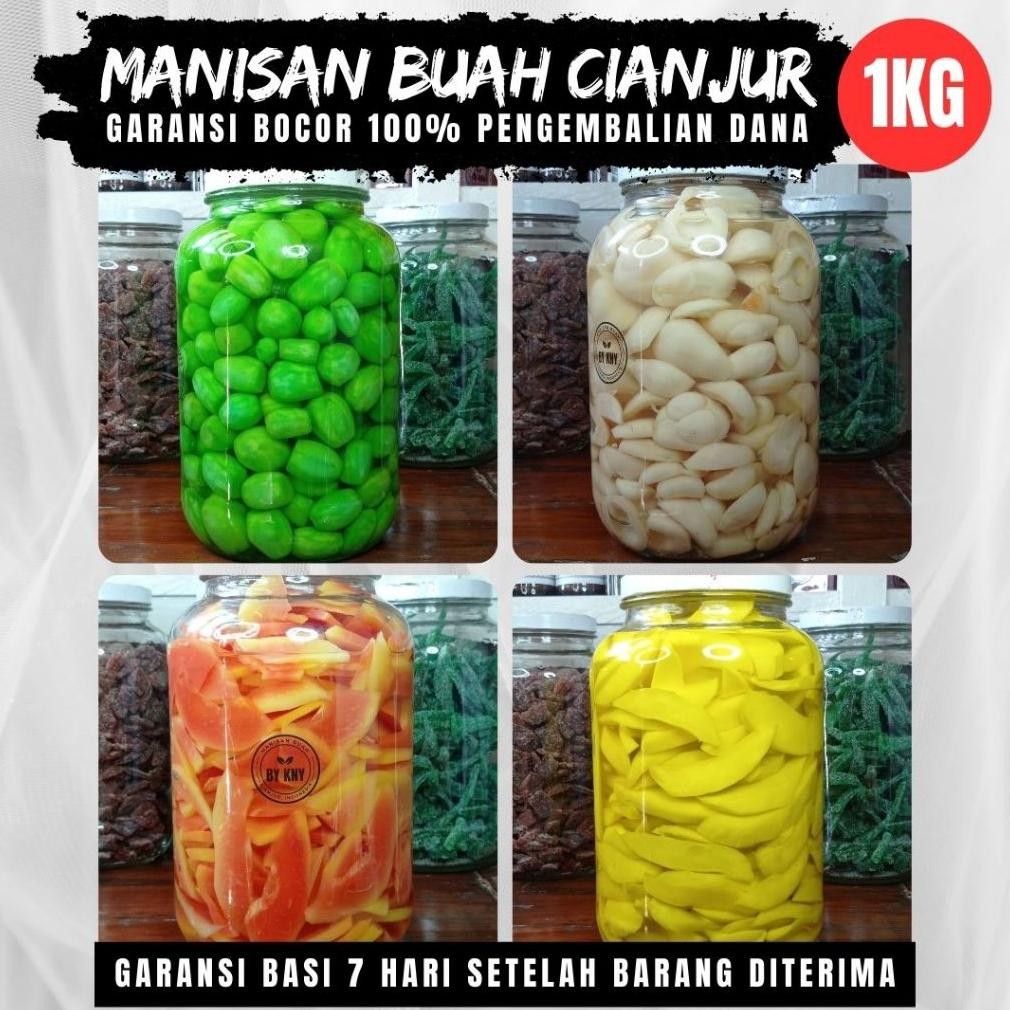 

BY KNY 1 KG Manisan buah cianjur asinan buah rujak buah makanan khas cianjur buah potong