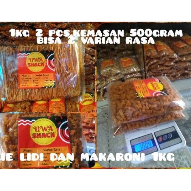 

MIE LIDI DAN MAKARONI SPIRAL 1KG UWA SNACK