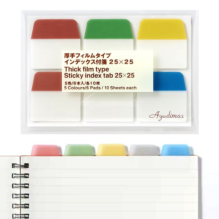 

Muji Film Type Index Tabs - Pembatas Halaman/Buku - Arrow Sticky Note Murah