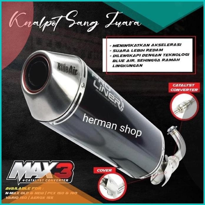 knalpot proliner aerox max3 / knalpot proliner aerox max 3 07D35Z4 sto