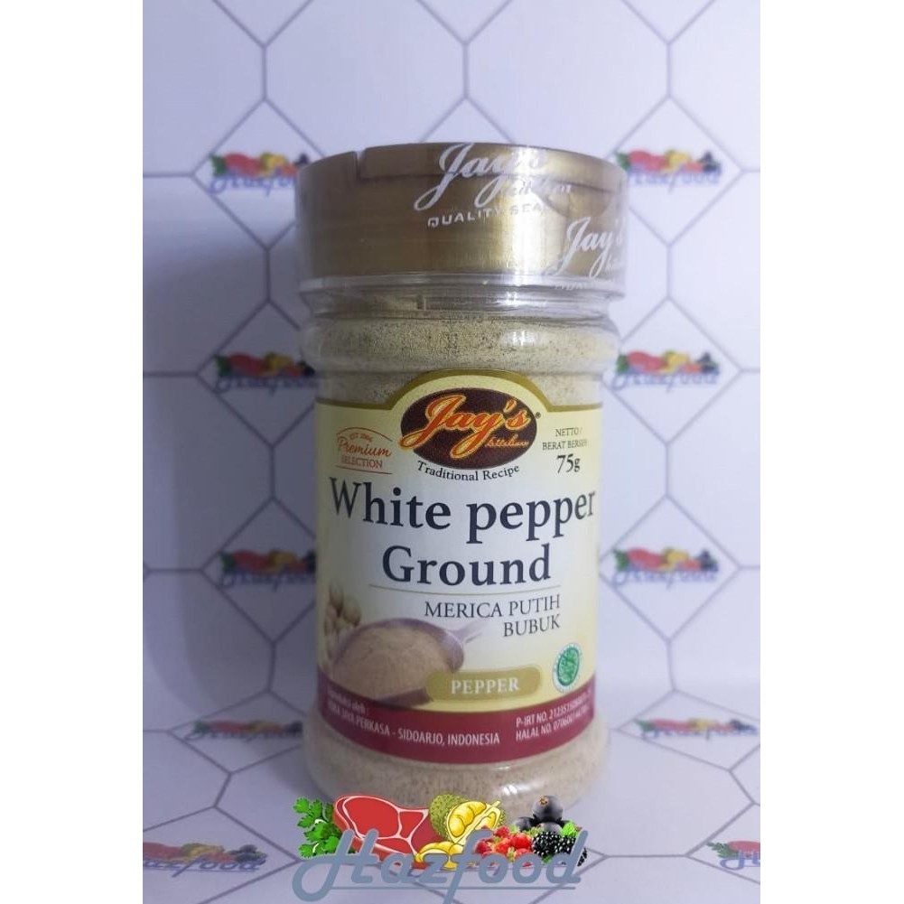 

JAY'S WHITE PEPPER GROUND 75 GRAM