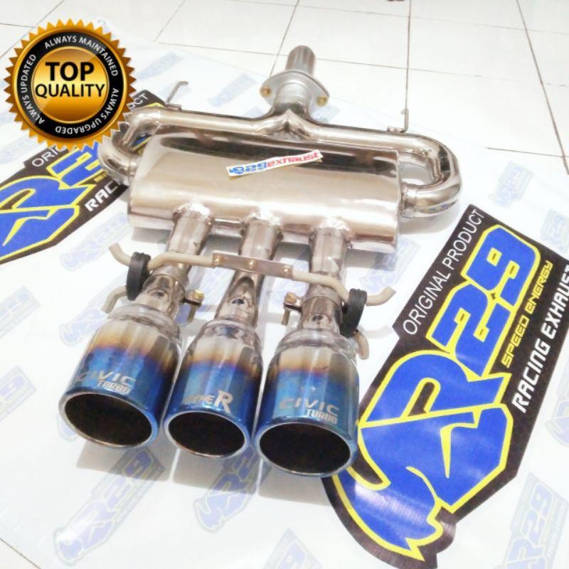Knalpot Civic Turbo Type R Bolt On Exhaust