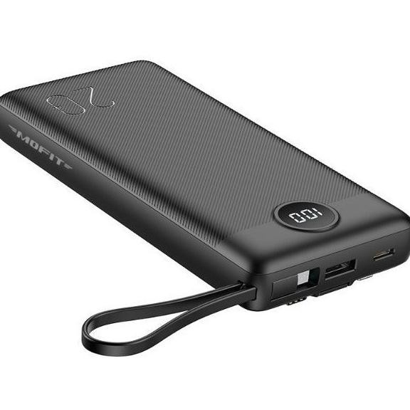 Powerbank MOFIT M26 20000mAh Build in Cable + Fast Charge Terlaris