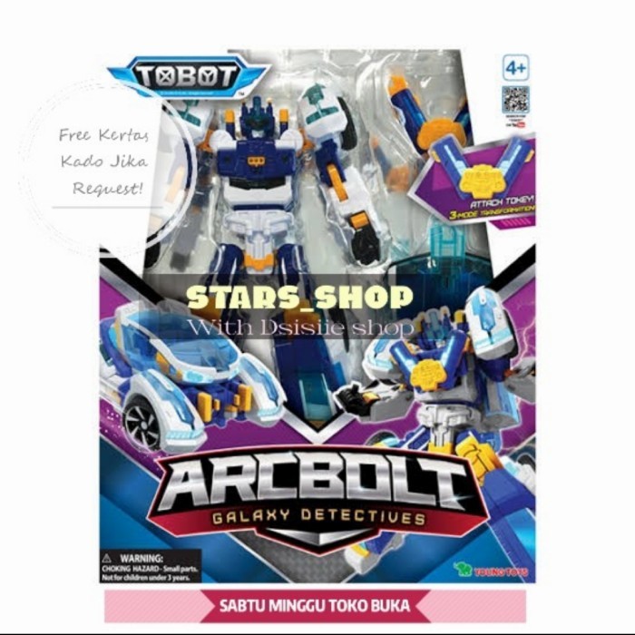 Tobot Galaxy Detectives Arcbolt With Attack Tokey 2 Mode Original