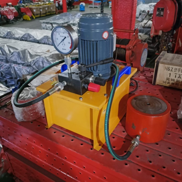 DONGKRAK HIDROLIK SILINDER ELEKTRIK 100 TON / HYDRAULIC PUMP ELECTRIC