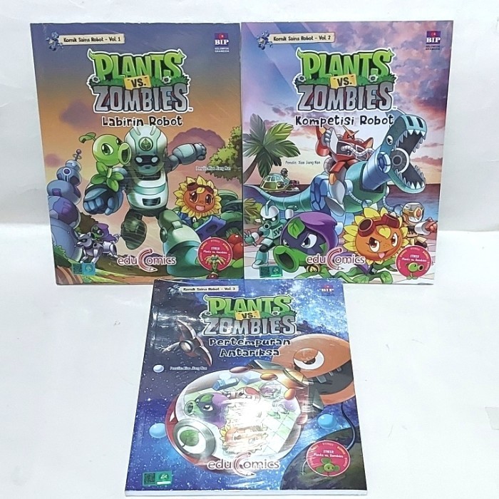 TERLARIS buku plants vs zombies/pvz/seri robot/sains robot
