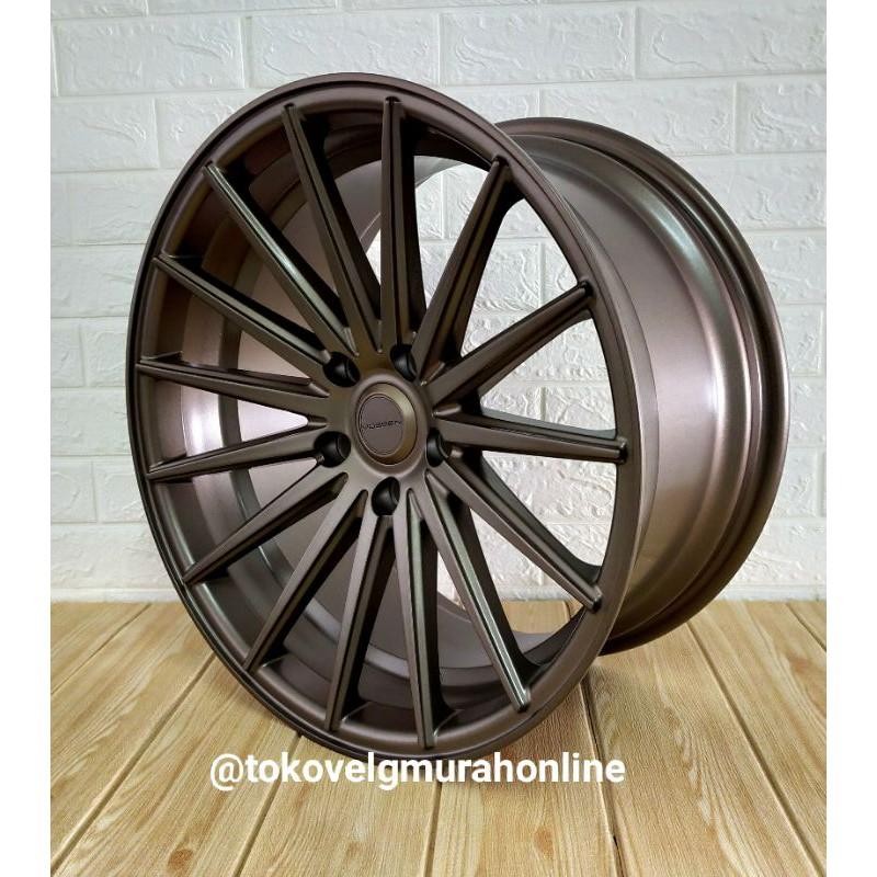 Tvmo Velg Mobil Ring 18 Belang Hole 5 Vossen Vfs 2 Matte Bronze (4 Pcs)