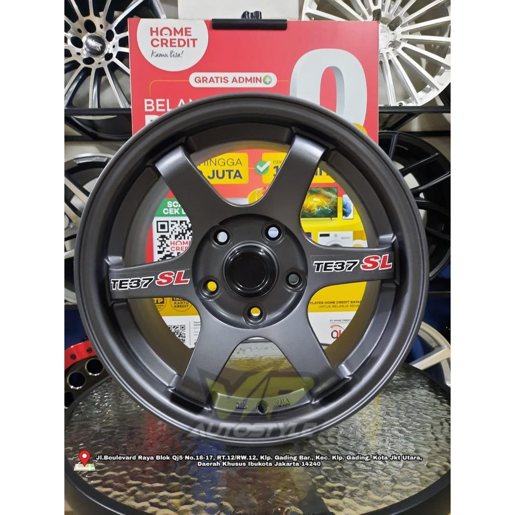 Velg Promo Te37 Murah Ring 15 Lebar 7 Lubang 5 Buat Luxio Xpader Apv Ertiga Hilux Single Innova Rush