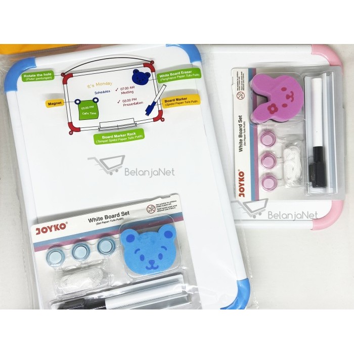 

TERBARU! Papan Tulis Putih Set Whiteboard Set Joyko WBS-160CO