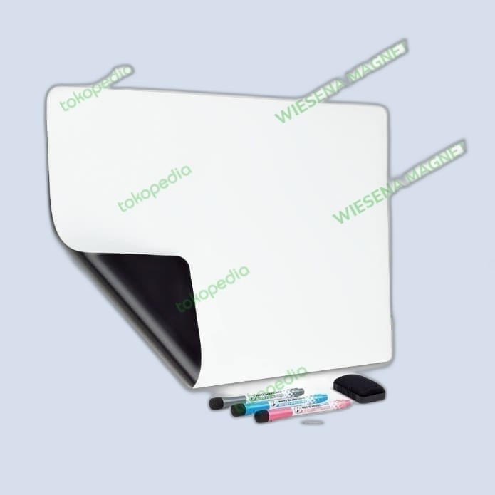 

TERLARIS! Magnet Rubber White Board Papan tulis 100x60cm Tebal 0.7mm