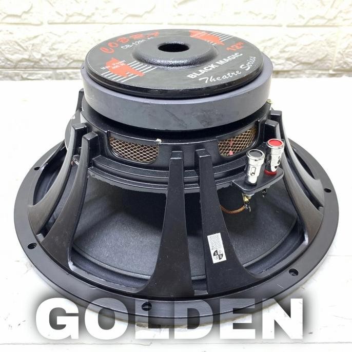 Speaker Komponen Cobra CB 1290 AL Woofer 12 inch Black Magic Terlaris