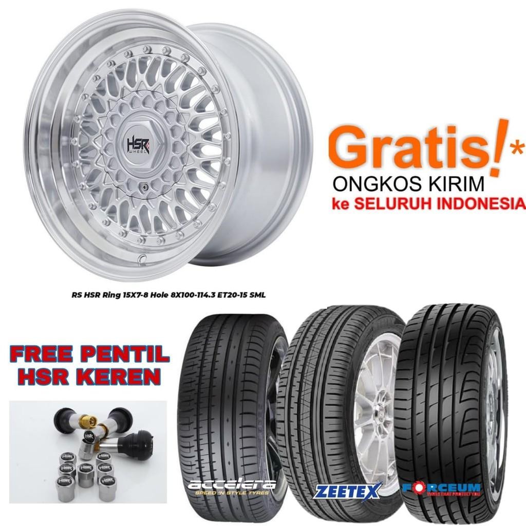 Paket Velg Mobil Celong Bbs X Hsr R15 Ring 15 Untuk Brio Avanza Jazz Cielo Vios Xenia Kijang Lgx