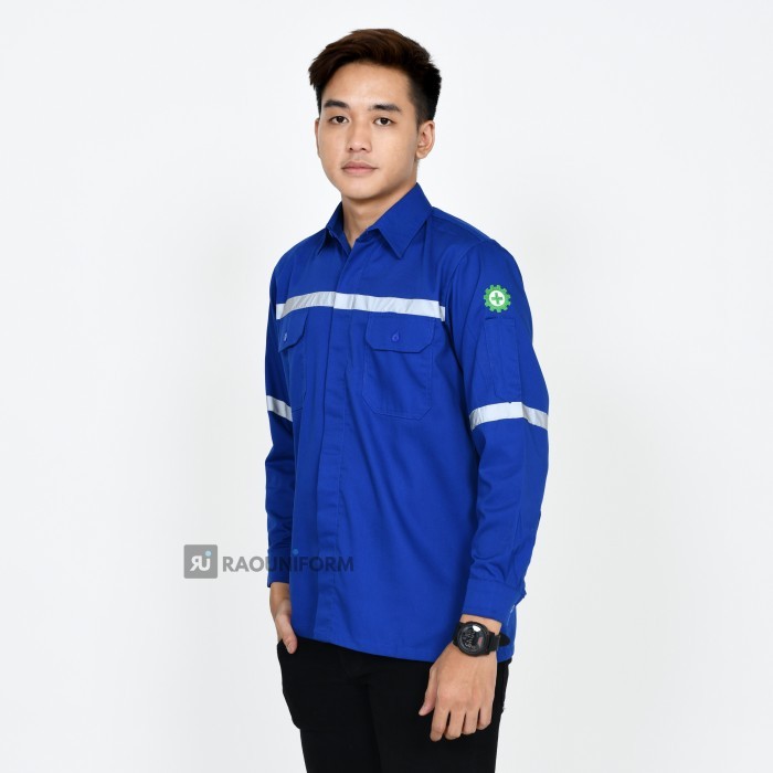 Baju kerja custom bordir/wearpack murah/seragam kerja lapangan proyek