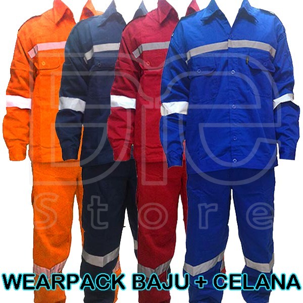 Wearpack Baju Celana Kerja Setelan Set Safety TeamWork