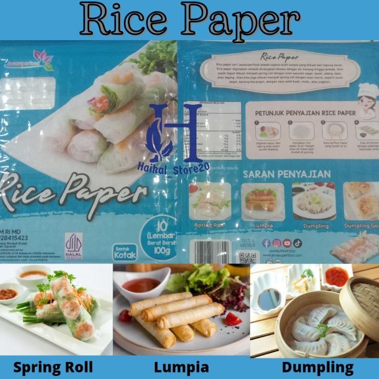 

Rice Papper Bentuk K Java food 50 Lembar Haalal