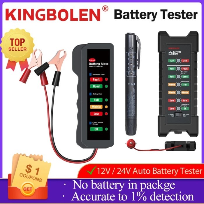 New Brake Fluid Tester Pen Car Battery Tester 12V 24V Battery System