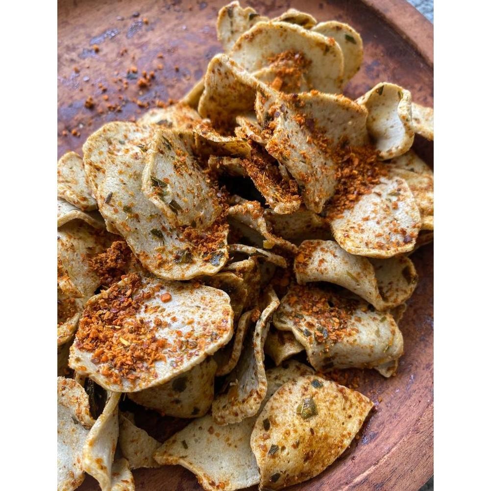 

Basreng Daun Jeruk 1 Kg / Basreng Pedas Daun Jeruk