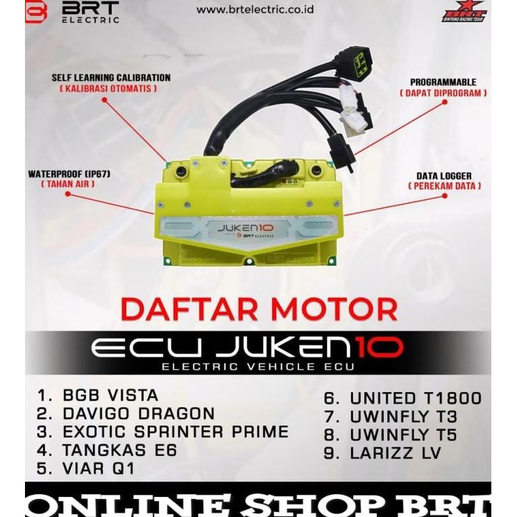 ECU JUKEN 10 CAN BUS CONTROLLER BRT EV UNIVERSAL ELECTRIC VEHICLE KONVERSI MOTOR LISTRIK [terbaik]