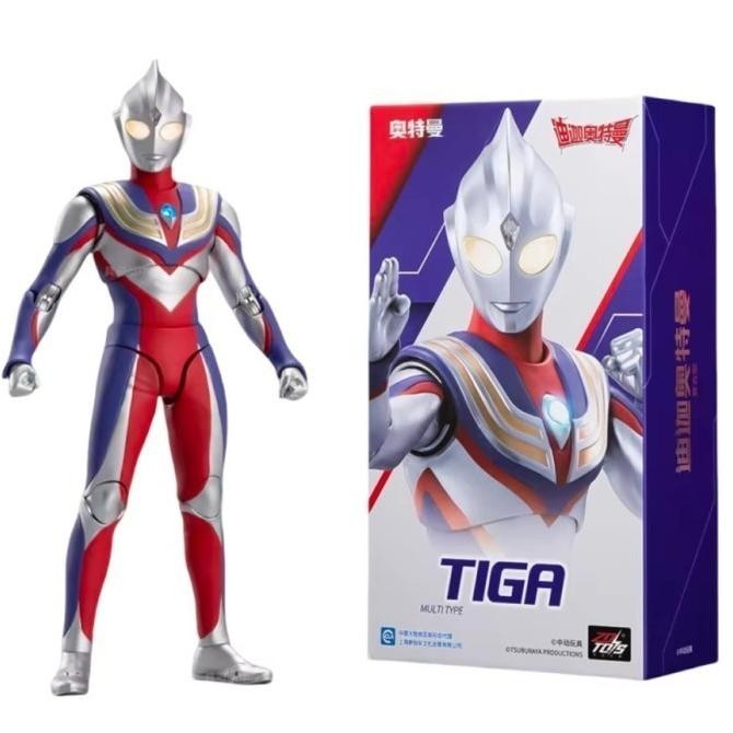 ZD TOYS 1/10 ULTRAMAN LIGHT UP SERIES - TIGA GAIA Z ORB TRIGGER 2401T