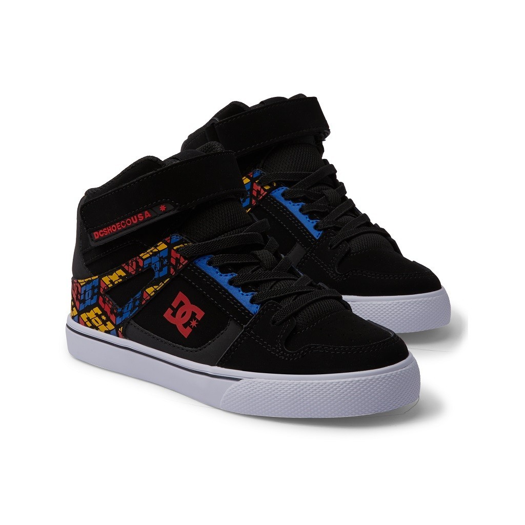 DC Shoes Boy Pure High-Top Ev Shoes Black/Red Print ADBS300324