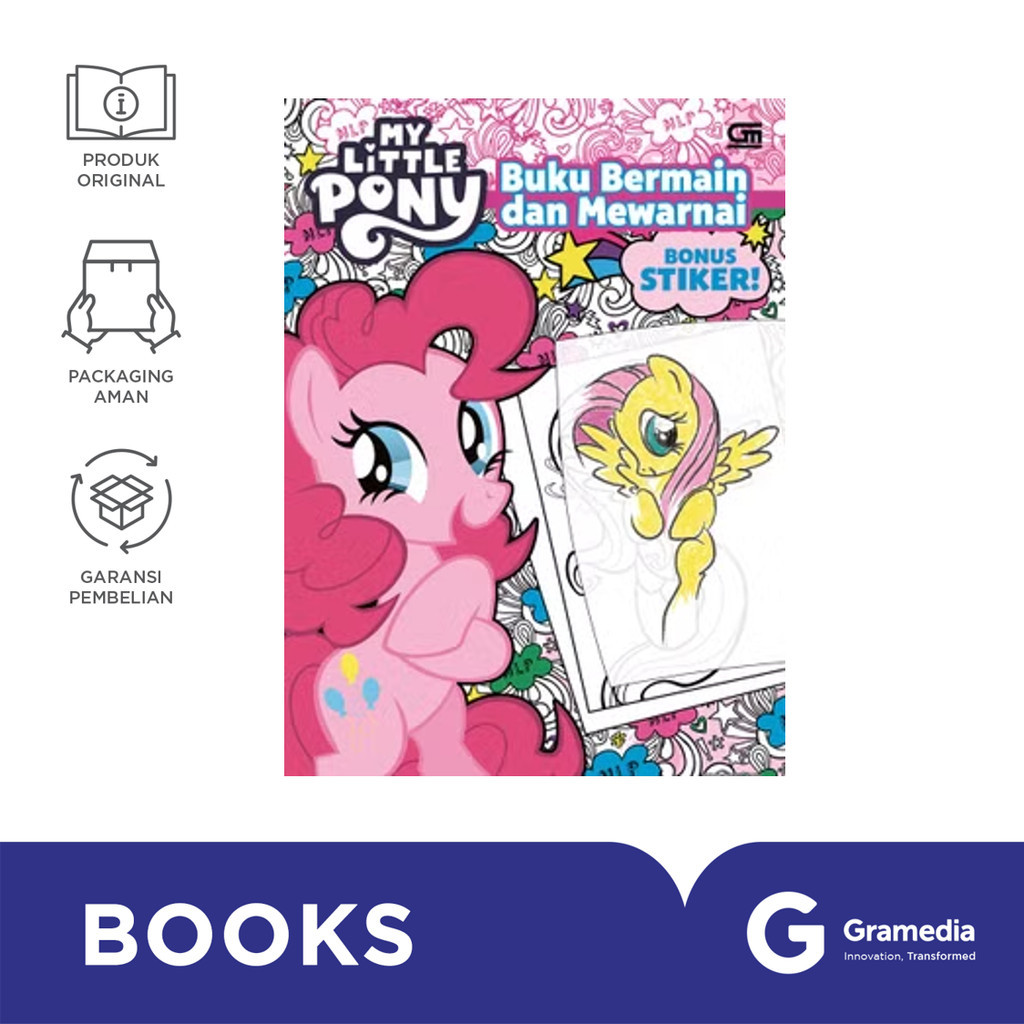 My Little Pony: Buku Bermain Dan Mewarnai