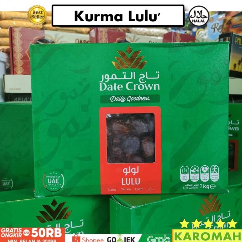 

Kurma date crown lulu' 1kg pengiriman /