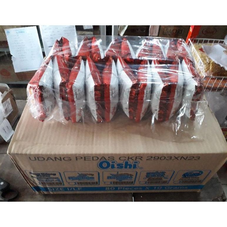 

Oishi Rasa Udang Pedas 10 Gr Per Dus Isi 80 Pcs