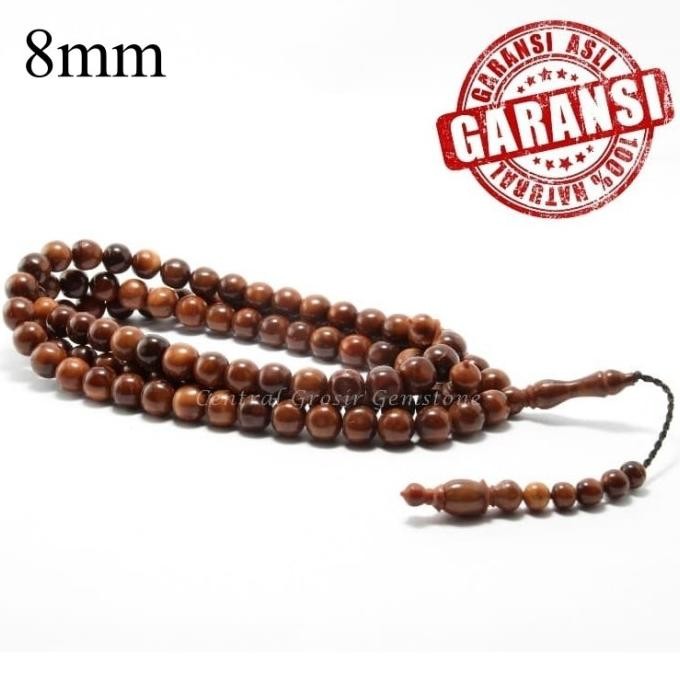 Tasbih Kayu Kokka Asli 99 Butir Coklat Hitam Kaukah Original