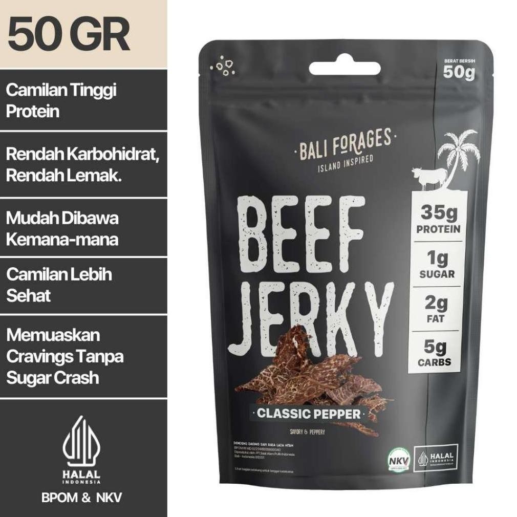 

Classic Pepper f Jerky (DENDENG AMERIKA) Makanan Ringan