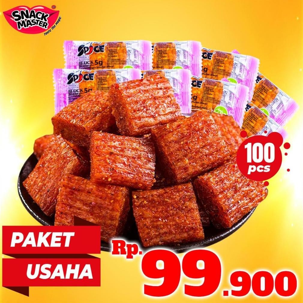 

[PAKET USAHA] Block100 Pcs, Konjac 60 Pcs , Konjac 60 Pcs , Camilan Jajanan Makanan