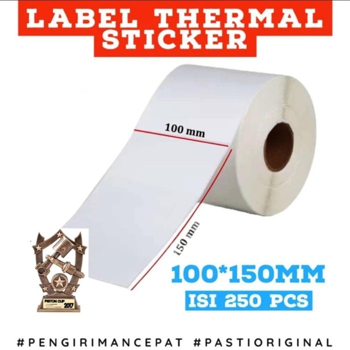 

kertas thermal 100x150 / thermal 100 x 150 mm isi 250