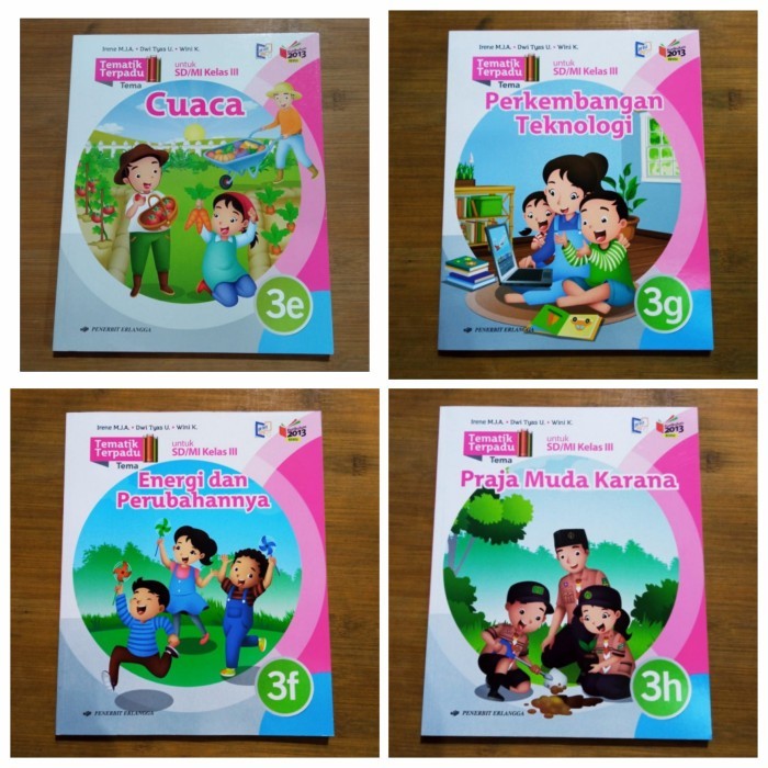 

OBRAL PAKET Buku Tematik Terpadu 3E 3F 3G 3H Kelas 3 K13N Erlangga