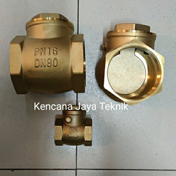 Swing Check Valve Kuningan / Klep Tabok Bronze 1" inch DN25