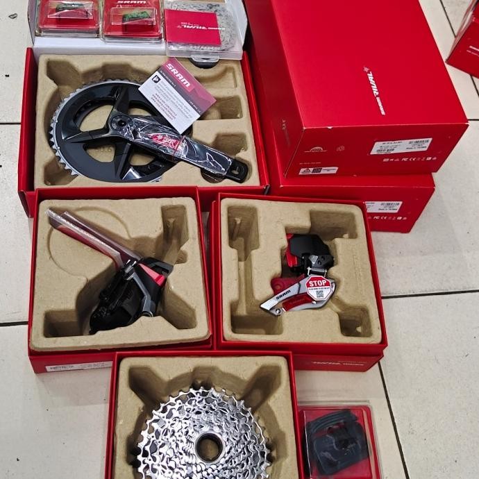 Groupset SRAM Rival eTap AXS 2x12 Power meter promo Rotor