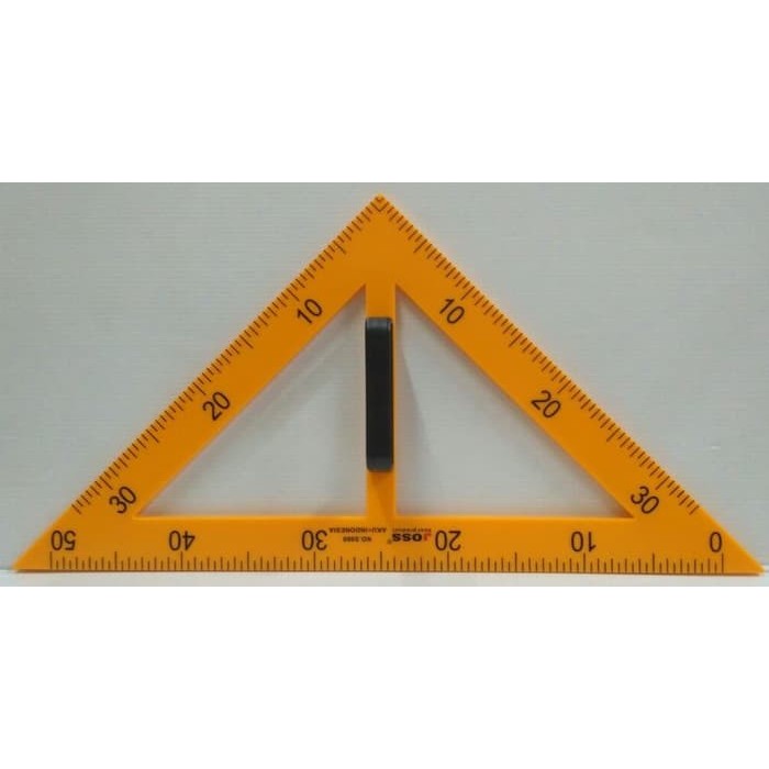 

PROMO! Penggaris Segitiga Sama Sisi Bahan Plastik