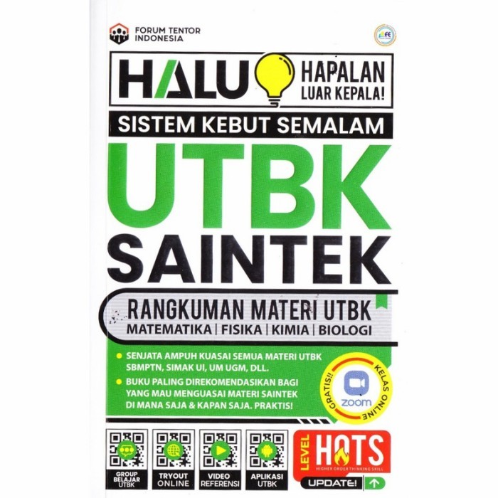 

BUKU HALU !! BUKU UTBK SBMPTN SAINTEK & SOSHUM 2022