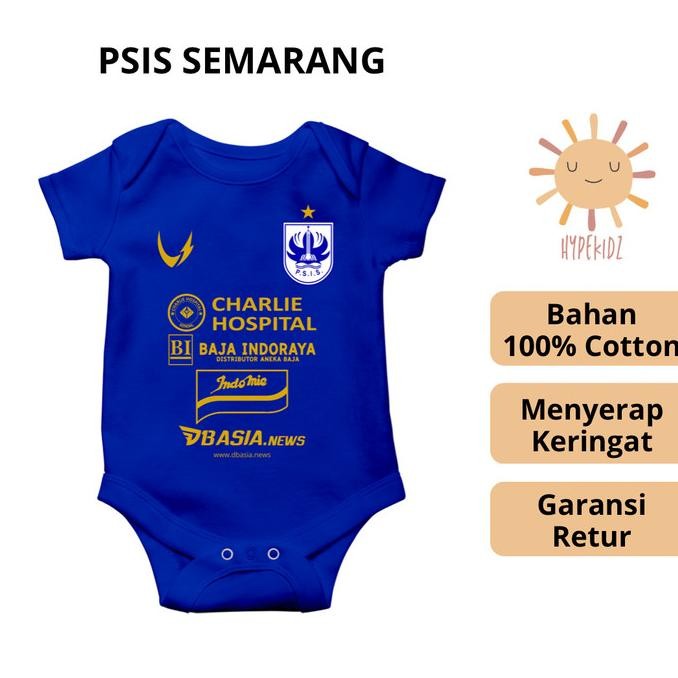 Jumper baju bola bayi newborn 0 6 bln cewek cowok Psis semarang jersey VIP