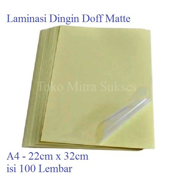 

Stiker Laminating Dingin Glossy & Doff A4