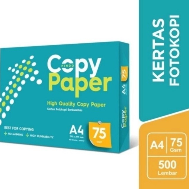 

KERTAS HVS A4 75 GRAM MEREK COPY PAPER