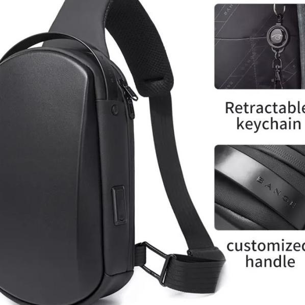 Bange Bg7256 Ta Elempang Pria Wait Bag Pria Ling Bag Pria