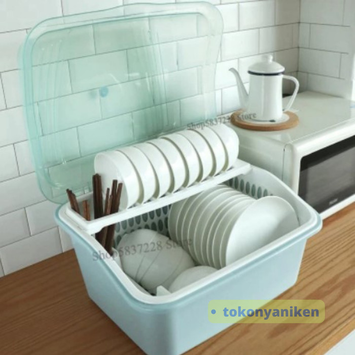 Rak Piring Dengan Penutup Dish Rack With Cover Dish Dryer With Cover