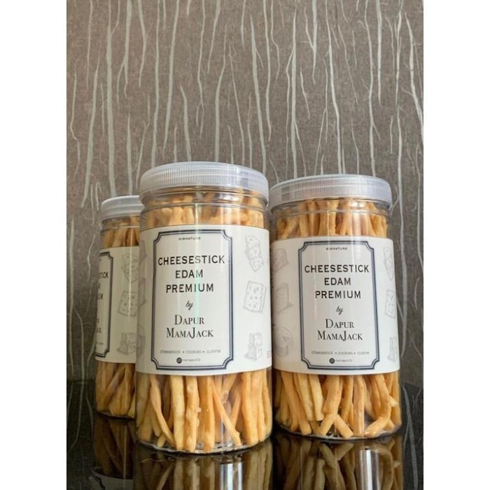 

Cheese Stick Renyah Premium Keju Edam toples 1000ML Berat 215gram